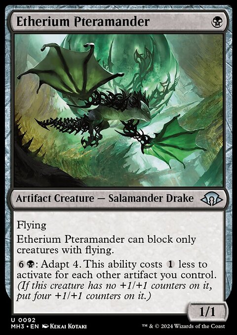 Etherium Pteramander, Modern Horizons 3 #92, Magic: The Gathering card