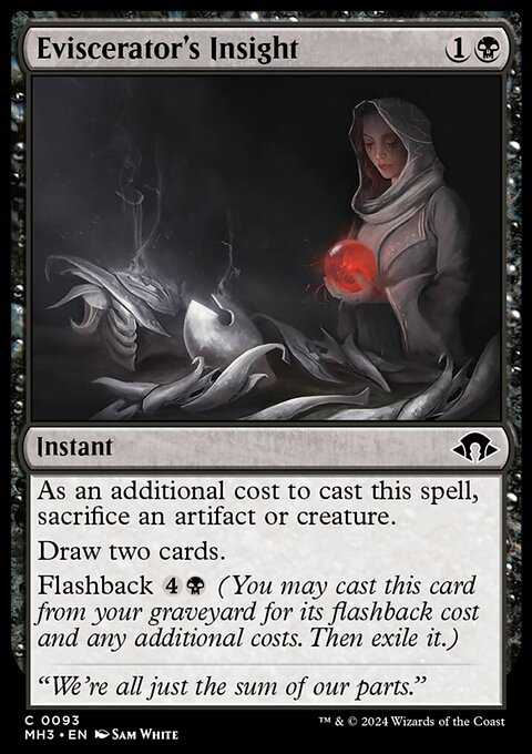 Eviscerator's Insight, Modern Horizons 3 #93, Magic: The Gathering card