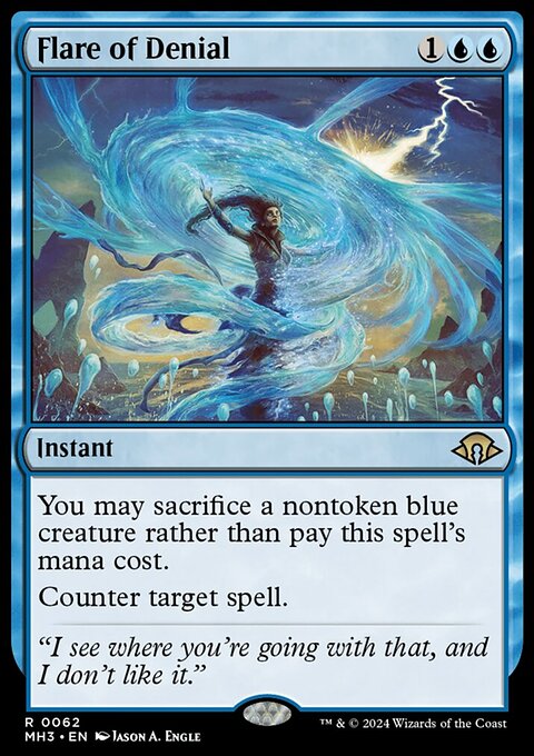 Flare of Denial, Modern Horizons 3 #62, Magic: The Gathering card