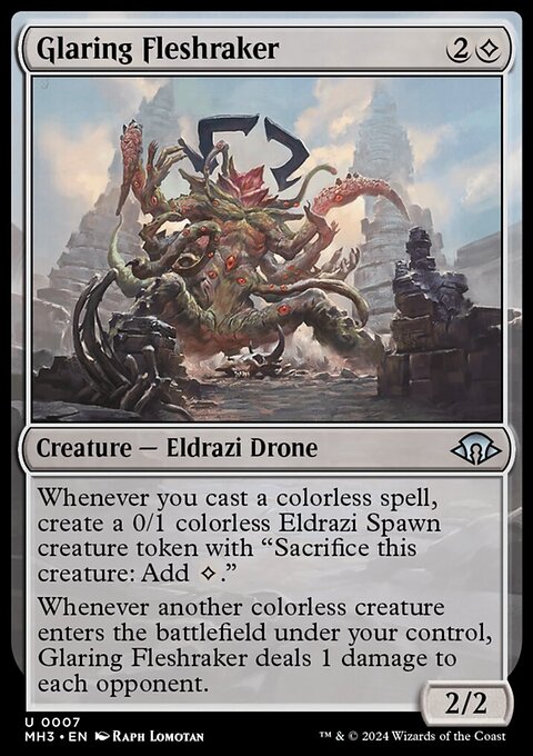 Glaring Fleshraker, Modern Horizons 3 #7, Magic: The Gathering card