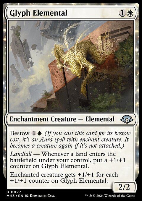 Glyph Elemental, Modern Horizons 3 #27, Magic: The Gathering card