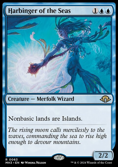 Harbinger of the Seas, Modern Horizons 3 #63, Magic: The Gathering card