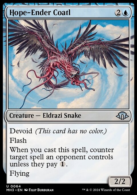 Hope-Ender Coatl, Modern Horizons 3 #64, Magic: The Gathering card