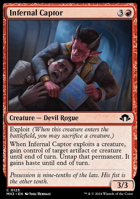 Infernal Captor, Modern Horizons 3 #125, Magic: The Gathering card
