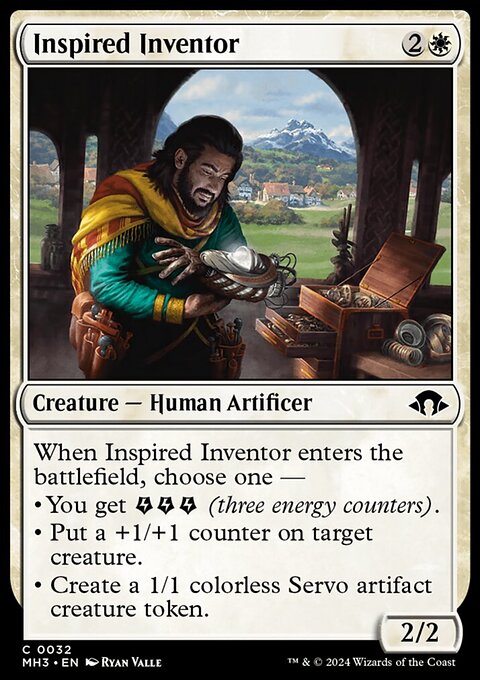 Inspired Inventor, Modern Horizons 3 #32, Magic: The Gathering card
