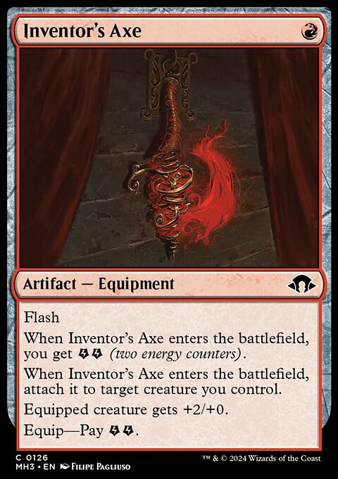 Inventor's Axe, Modern Horizons 3 #126, Magic: The Gathering card