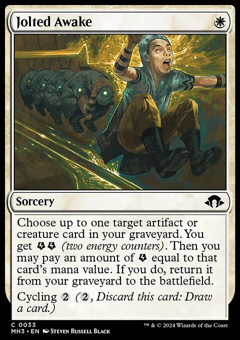 Jolted Awake, Modern Horizons 3 #33, Magic: The Gathering card