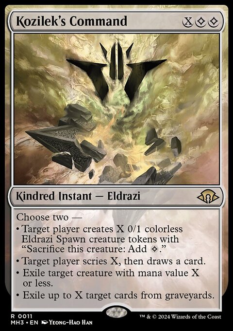 Kozilek's Command, Modern Horizons 3 #11, Magic: The Gathering card