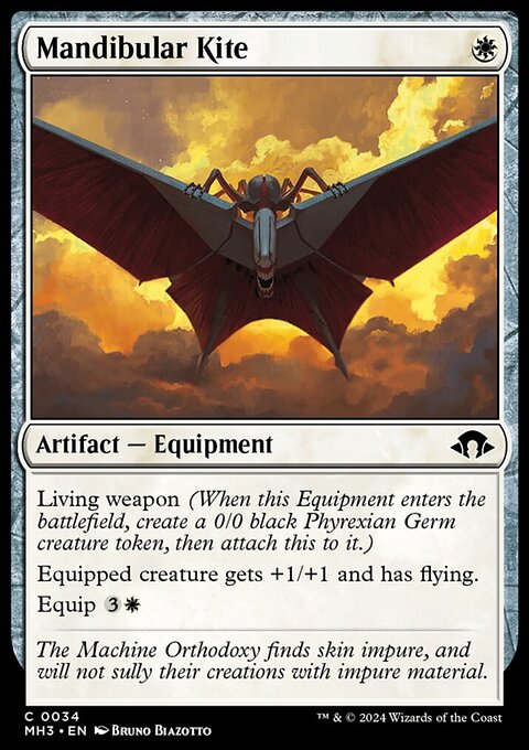 Mandibular Kite, Modern Horizons 3 #34, Magic: The Gathering card