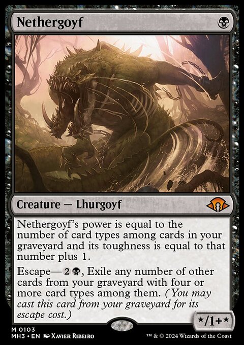 Nethergoyf, Modern Horizons 3 #103, Magic: The Gathering card