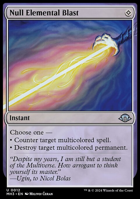 Null Elemental Blast, Modern Horizons 3 #12, Magic: The Gathering card