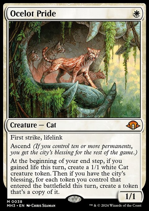 Ocelot Pride, Modern Horizons 3 #38, Magic: The Gathering card