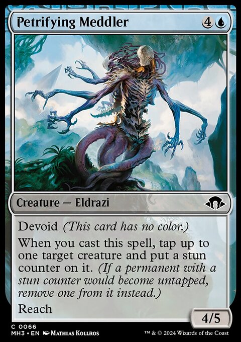 Petrifying Meddler, Modern Horizons 3 #66, Magic: The Gathering card