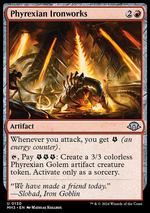 Phyrexian Ironworks, Modern Horizons 3 #130, Magic: The Gathering card