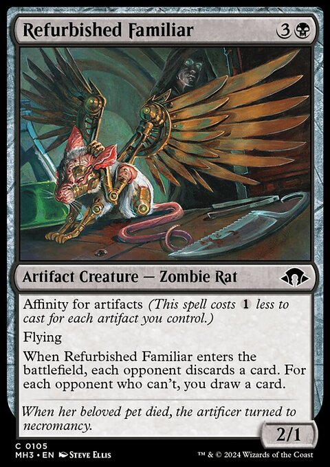 Refurbished Familiar, Modern Horizons 3 #105, Magic: The Gathering card