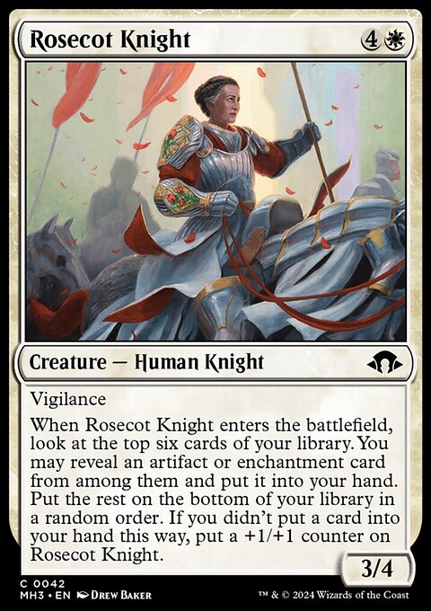 Rosecot Knight, Modern Horizons 3 #42, Magic: The Gathering card