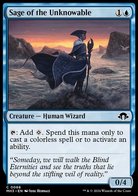 Sage of the Unknowable, Modern Horizons 3 #68, Magic: The Gathering card