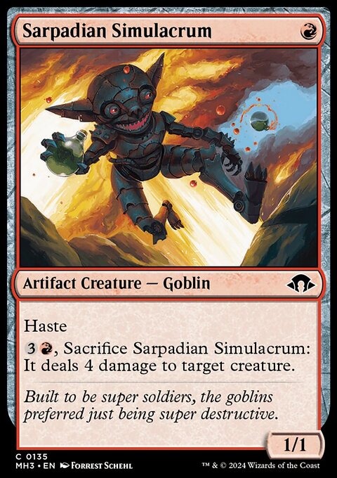 Sarpadian Simulacrum, Modern Horizons 3 #135, Magic: The Gathering card