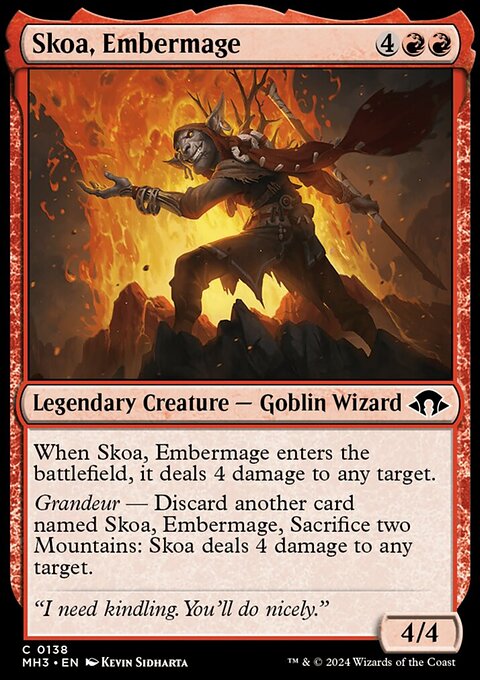 Skoa, Embermage, Modern Horizons 3 #138, Magic: The Gathering card
