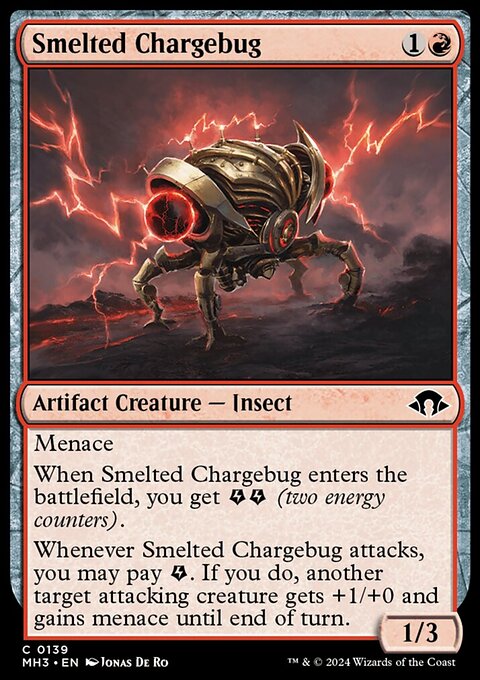 Smelted Chargebug, Modern Horizons 3 #139, Magic: The Gathering card