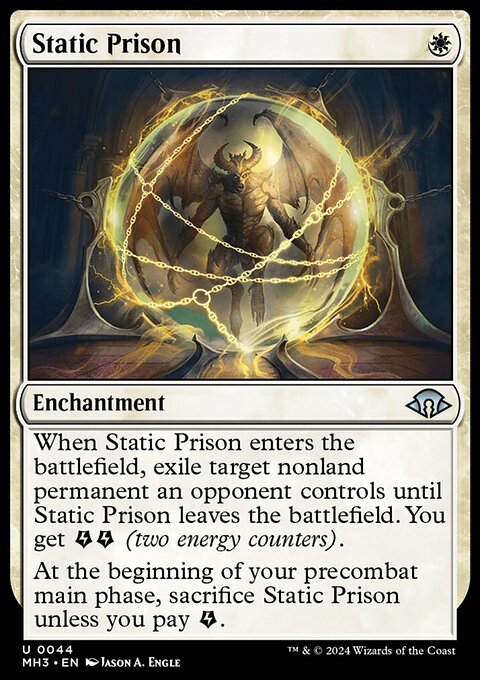 Static Prison, Modern Horizons 3 #44, Magic: The Gathering card