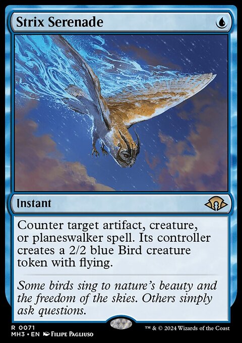 Strix Serenade, Modern Horizons 3 #71, Magic: The Gathering card