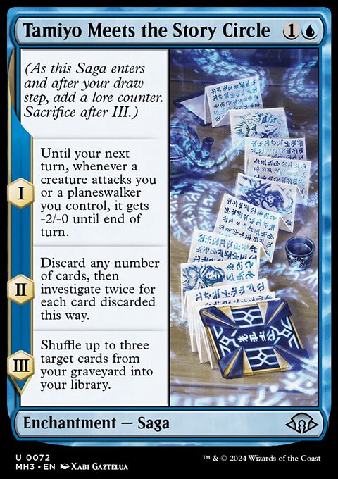 Tamiyo Meets the Story Circle, Modern Horizons 3 #72, Magic: The Gathering card