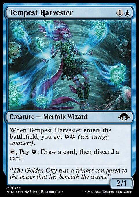 Tempest Harvester, Modern Horizons 3 #73, Magic: The Gathering card