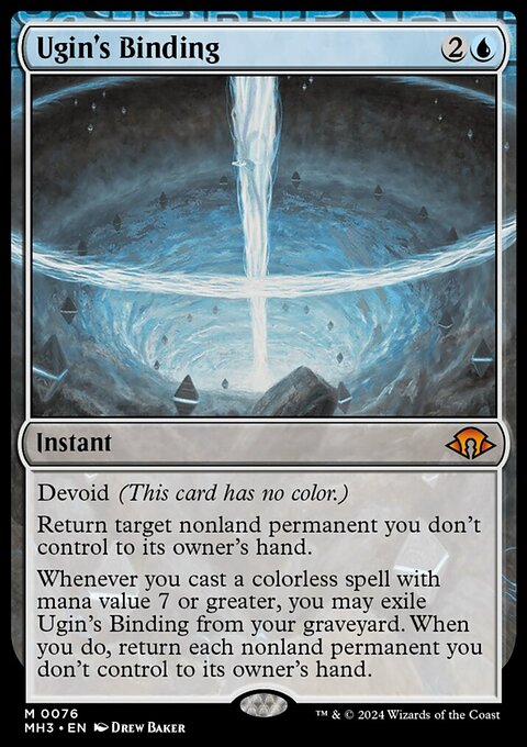 Ugin's Binding, Modern Horizons 3 #76, Magic: The Gathering card
