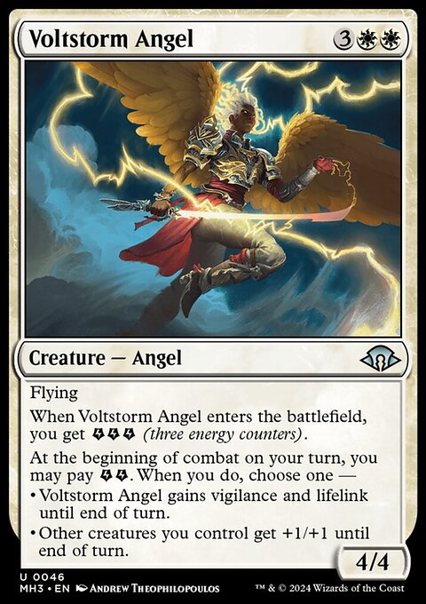 Voltstorm Angel, Modern Horizons 3 #46, Magic: The Gathering card