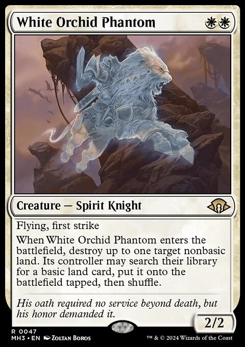 White Orchid Phantom, Modern Horizons 3 #47, Magic: The Gathering card