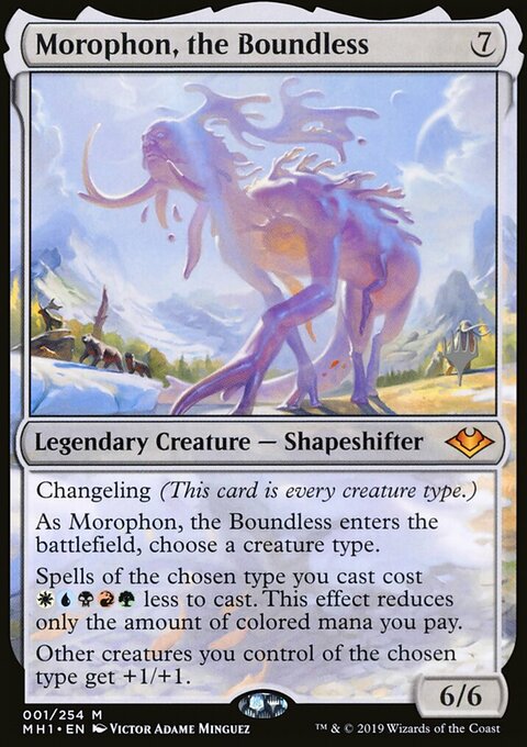 Morophon, the Boundless, Modern Horizons Promos #1p, Magic: The Gathering card