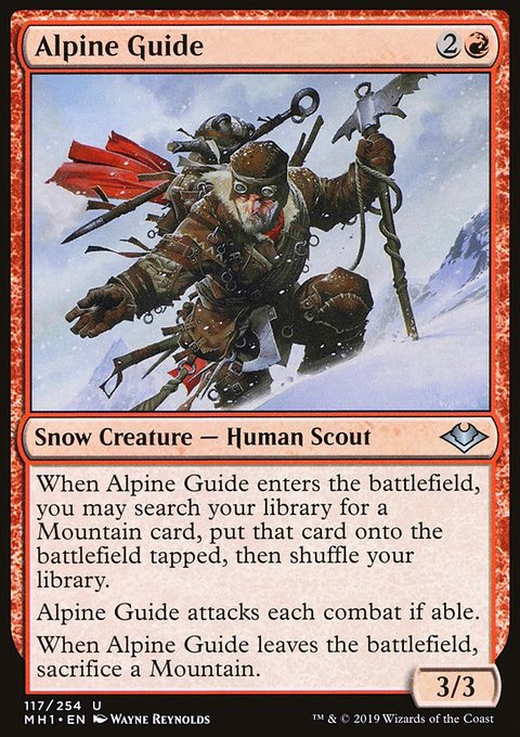 Alpine Guide, Modern Horizons #117, Magic: The Gathering card