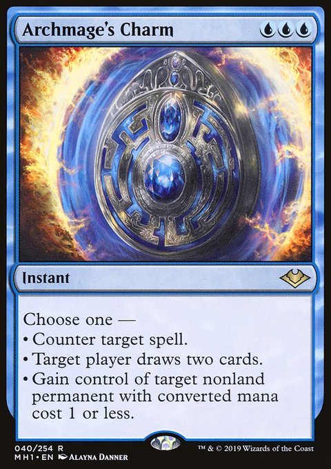 Archmage's Charm, Modern Horizons #40, Magic: The Gathering card