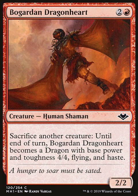 Bogardan Dragonheart, Modern Horizons #120, Magic: The Gathering card