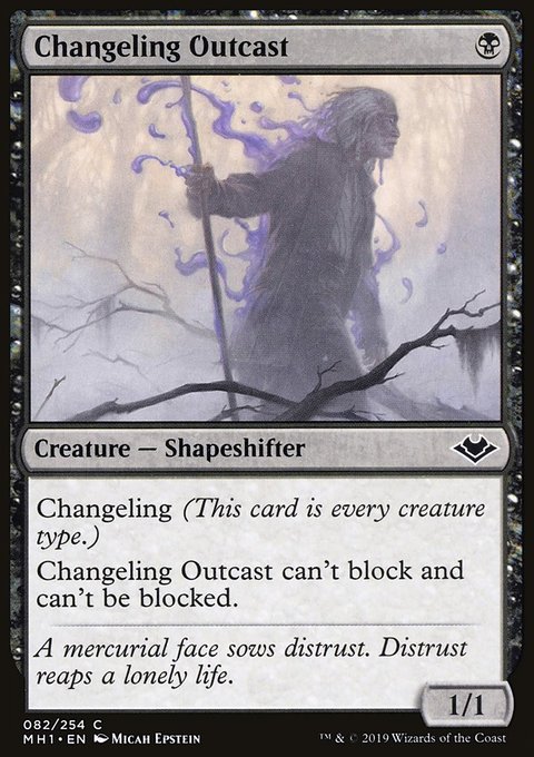 Changeling Outcast, Modern Horizons #82, Magic: The Gathering card