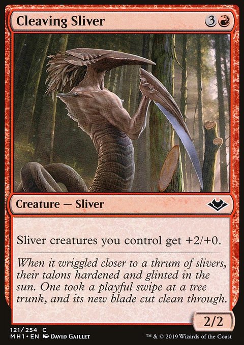 Cleaving Sliver, Modern Horizons #121, Magic: The Gathering card