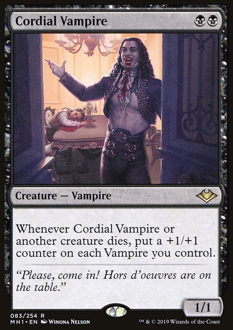 Cordial Vampire, Modern Horizons #83, Magic: The Gathering card