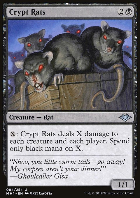 Crypt Rats, Modern Horizons #84, Magic: The Gathering card