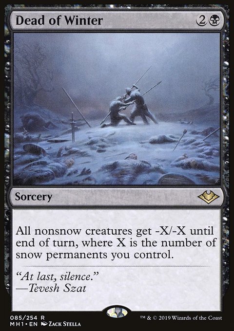 Dead of Winter, Modern Horizons #85, Magic: The Gathering card