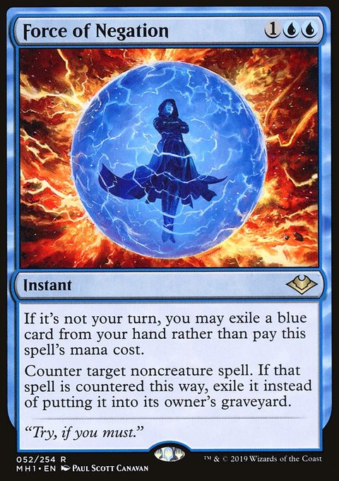 Force of Negation, Modern Horizons #52, Magic: The Gathering card