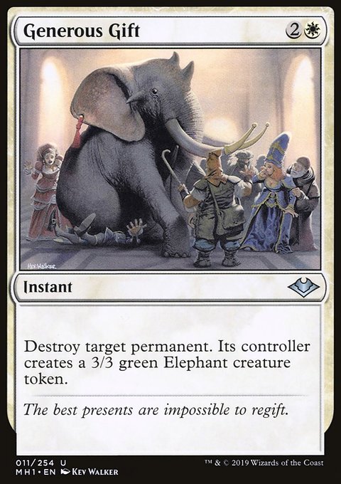Generous Gift, Modern Horizons #11, Magic: The Gathering card