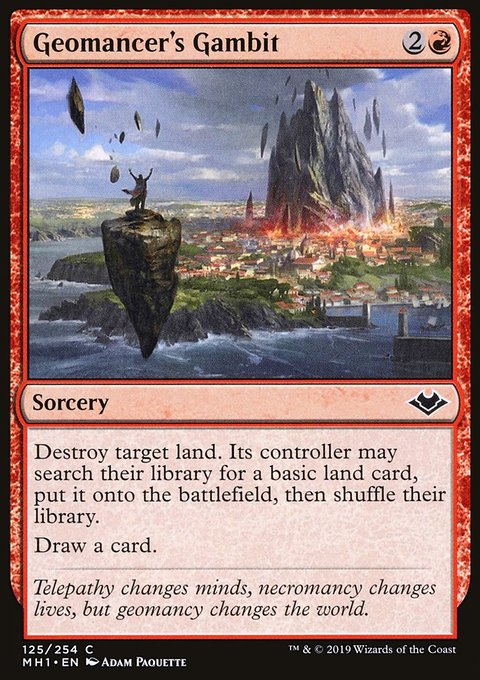 Geomancer's Gambit, Modern Horizons #125, Magic: The Gathering card