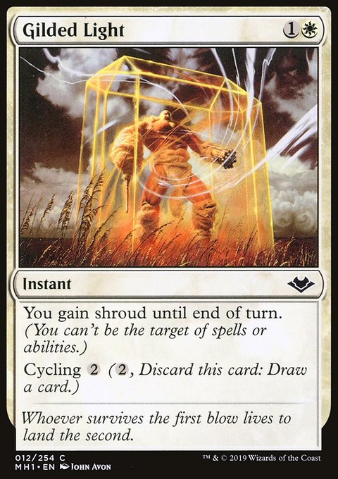 Gilded Light, Modern Horizons #12, Magic: The Gathering card