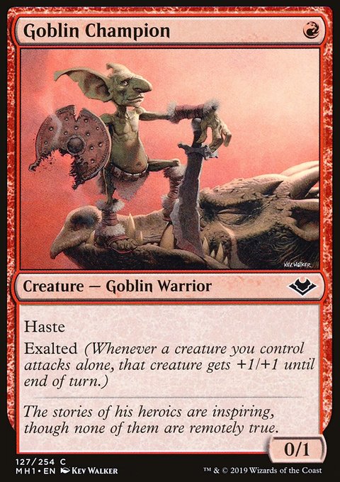 Goblin Champion, Modern Horizons #127, Magic: The Gathering card