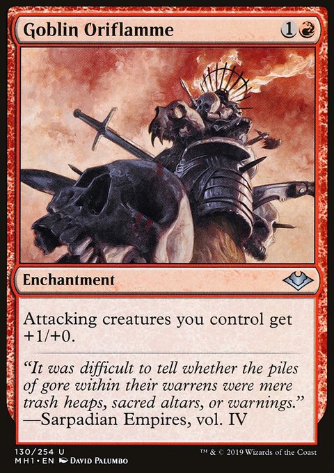 Goblin Oriflamme, Modern Horizons #130, Magic: The Gathering card