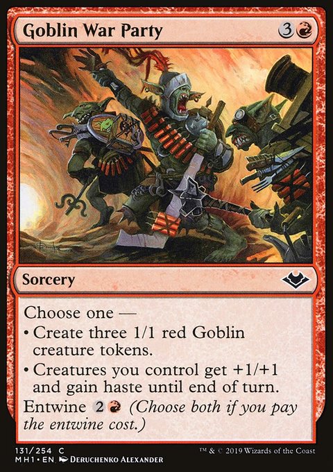 Goblin War Party, Modern Horizons #131, Magic: The Gathering card