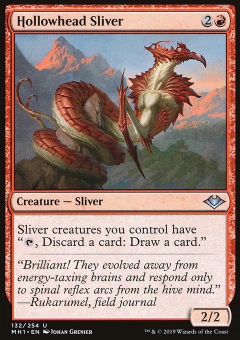 Hollowhead Sliver, Modern Horizons #132, Magic: The Gathering card