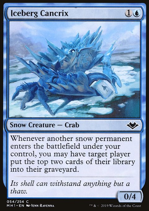 Iceberg Cancrix, Modern Horizons #54, Magic: The Gathering card