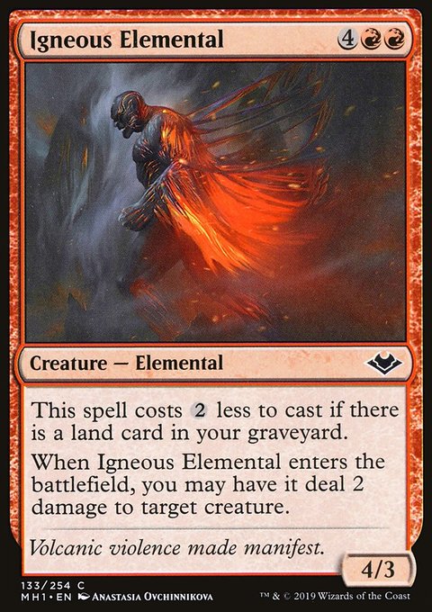 Igneous Elemental, Modern Horizons #133, Magic: The Gathering card